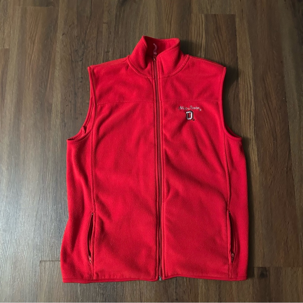 Colosseum Athletics Ohio State Buckeyes Red Fleece Vest XL